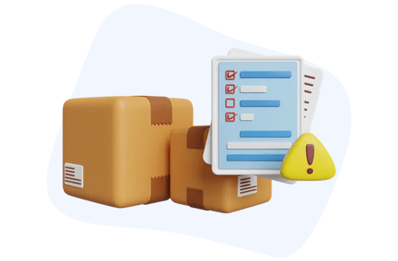 Checklist And Cardboard Boxes 3D Icon